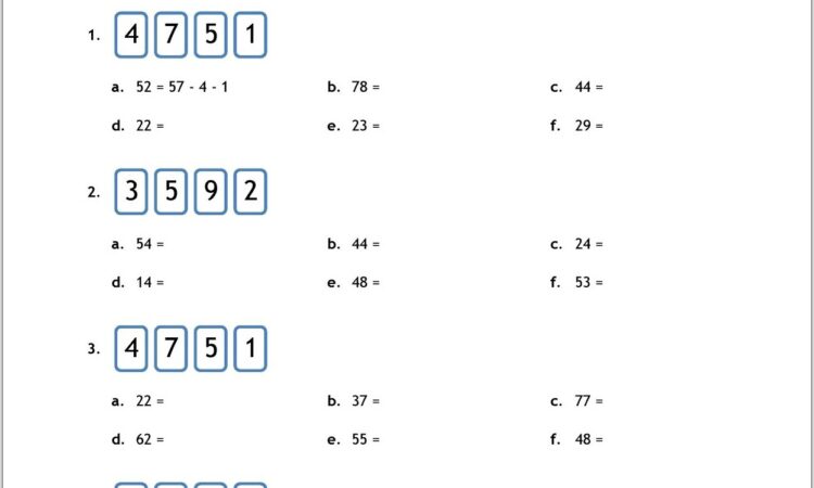 Ordering Numbers Worksheet Ks4