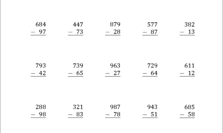 Ordering Of Numbers Worksheet