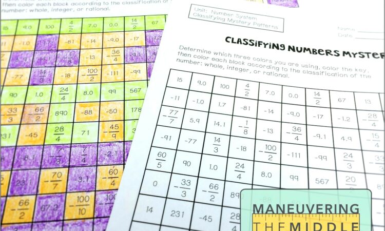 Ordering Rational Numbers Worksheet 8th Grade