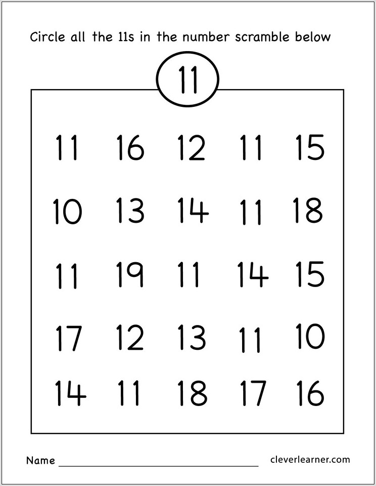 Ordinal Numbers Worksheet For Nursery