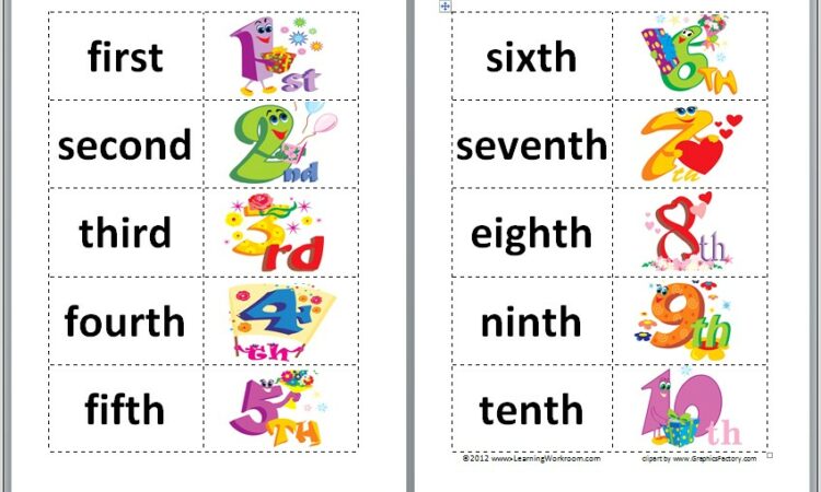 Ordinal Numbers Worksheet Sparklebox