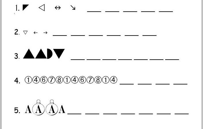 Patterns Math Worksheets Grade 4