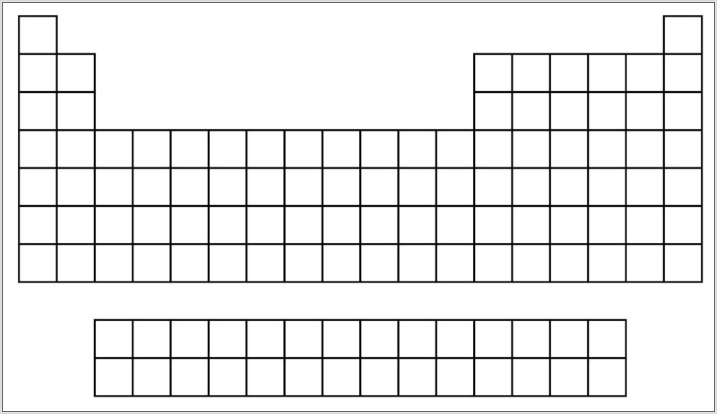 Periodic Table Worksheet Blank