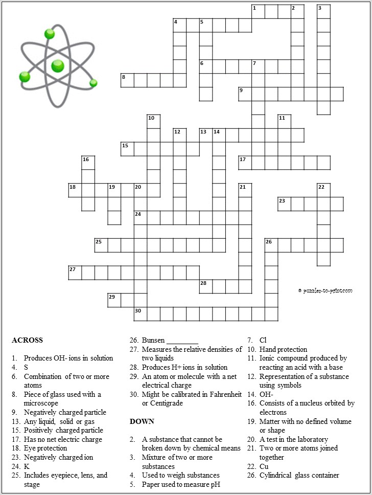 Periodic Table Worksheet Find The Animals