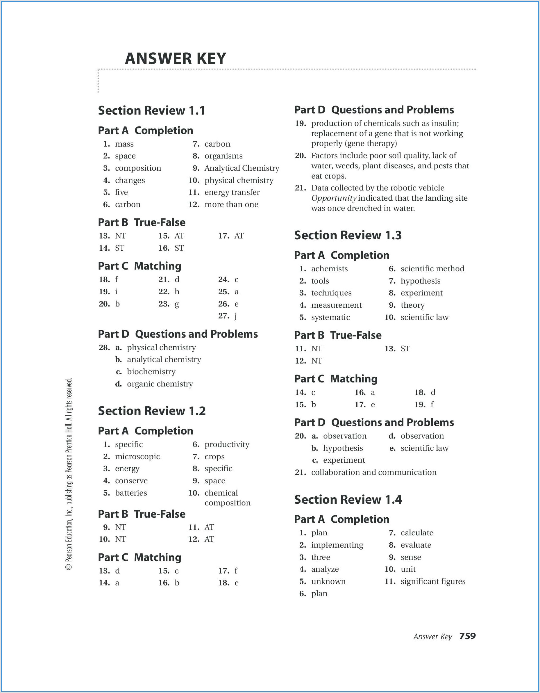 Periodic Table Worksheet With Answer Key
