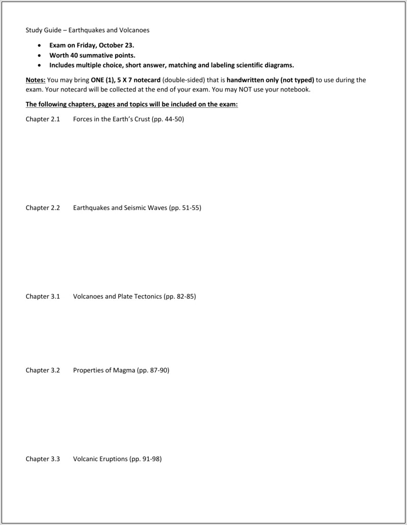 Plate Tectonics Earthquakes And Volcanoes Worksheet
