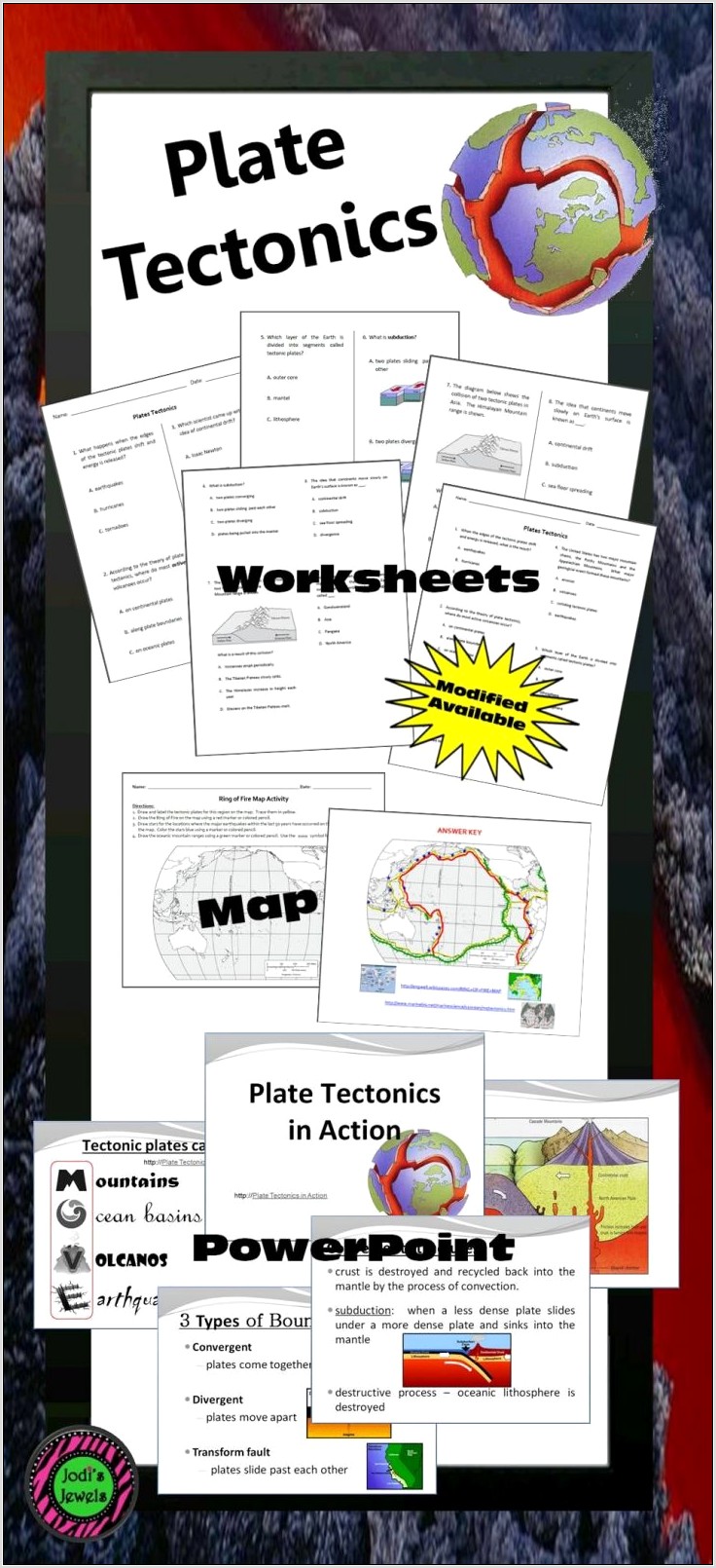 Plate Tectonics Fun Worksheets