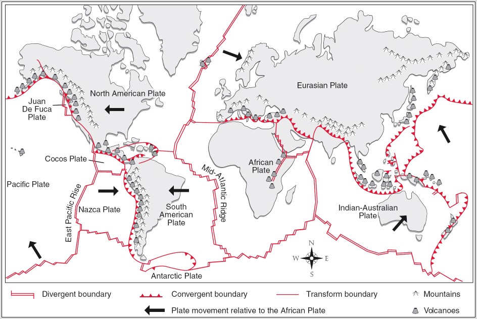 Plate Tectonics Labeling Worksheet