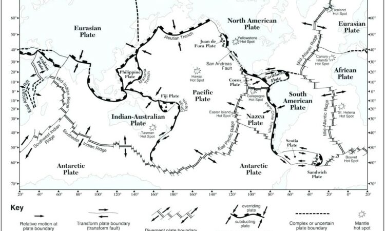 Plate Tectonics Worksheet 6th Grade