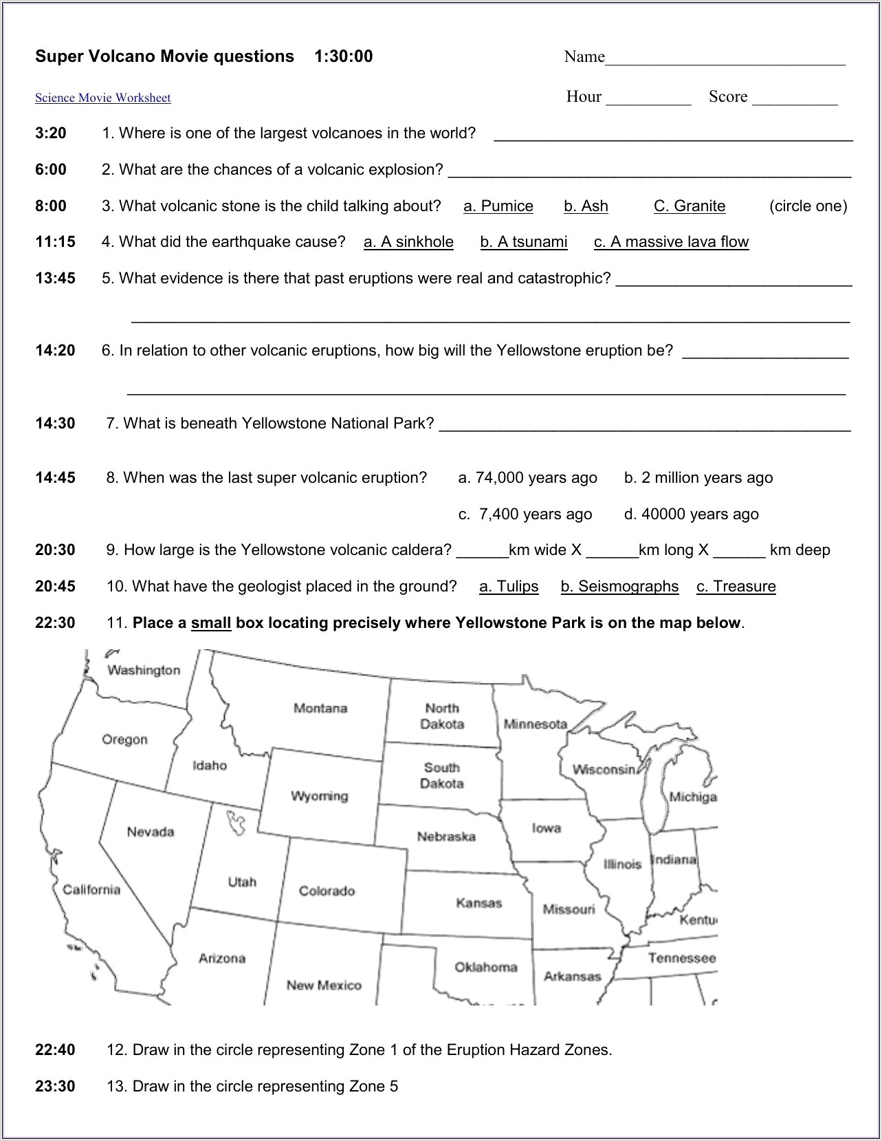 Plate Tectonics Worksheets With Answers