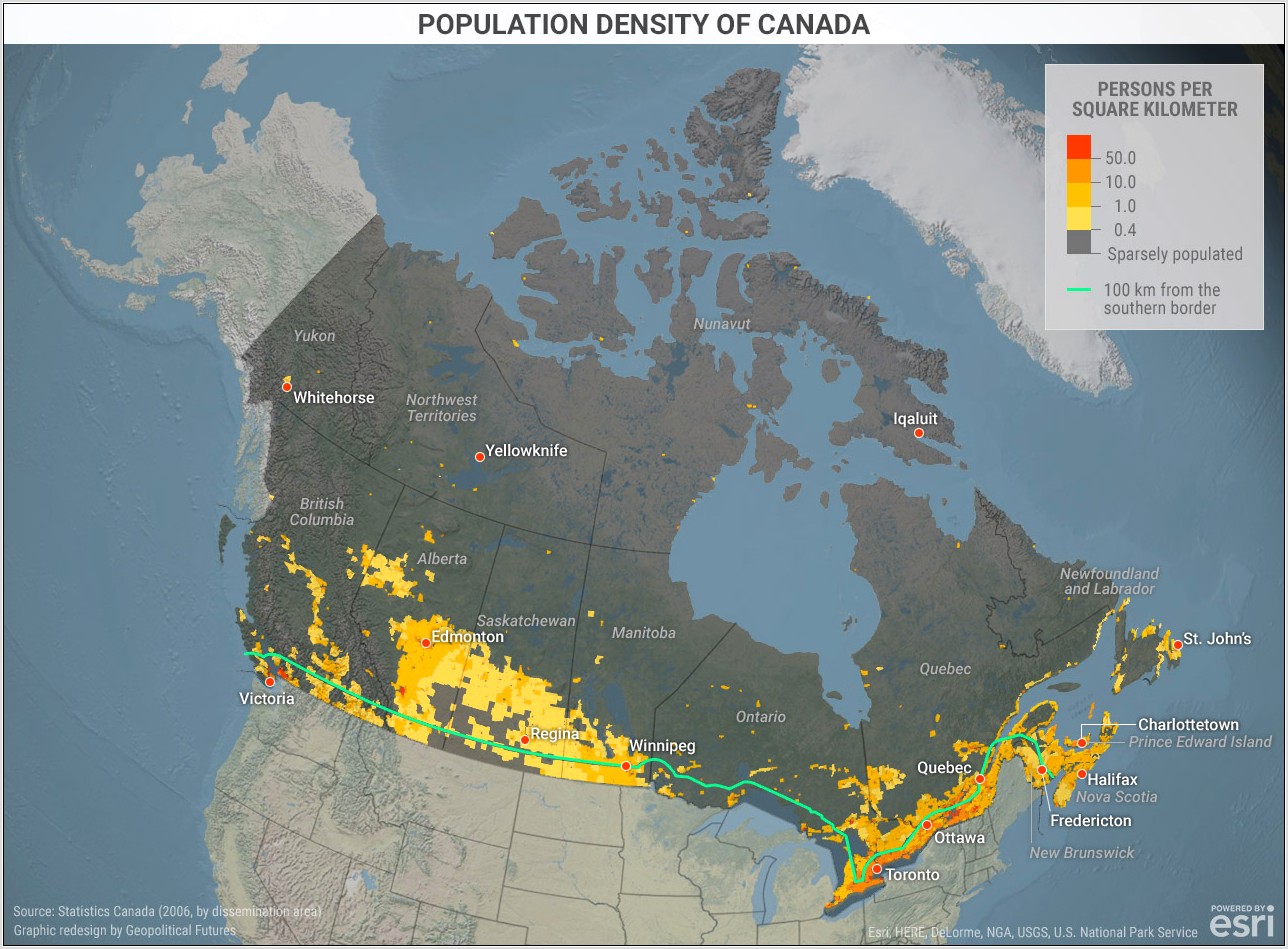 Population Density Canada Worksheet