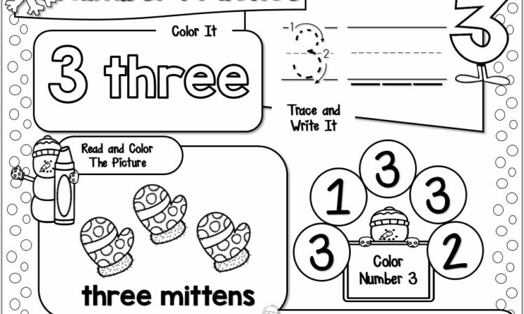 Preschool Number Worksheet 1 20