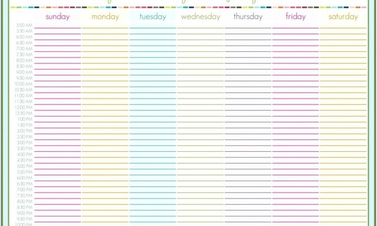 Preschool Printable Daily Schedule