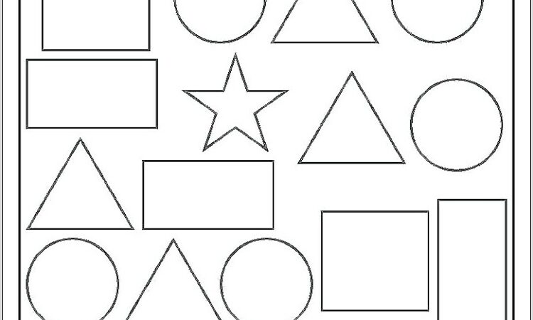 Preschool Printable Diamond Shape