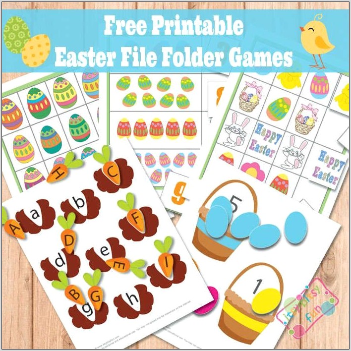 Preschool Printable Easter Activities