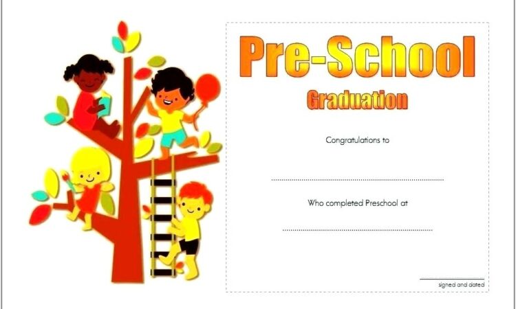 Preschool Printable Graduation Certificates