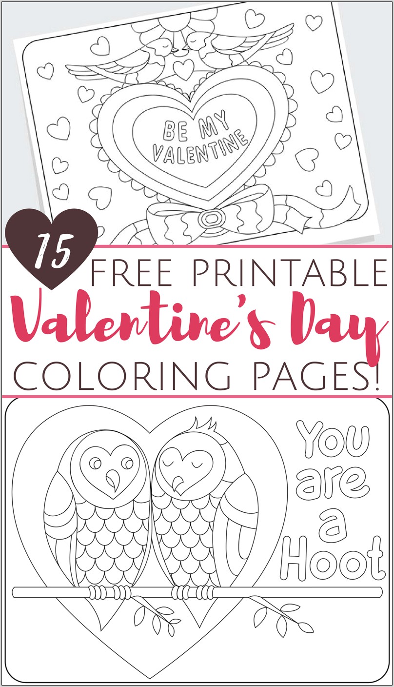 Preschool Printable Valentine Books
