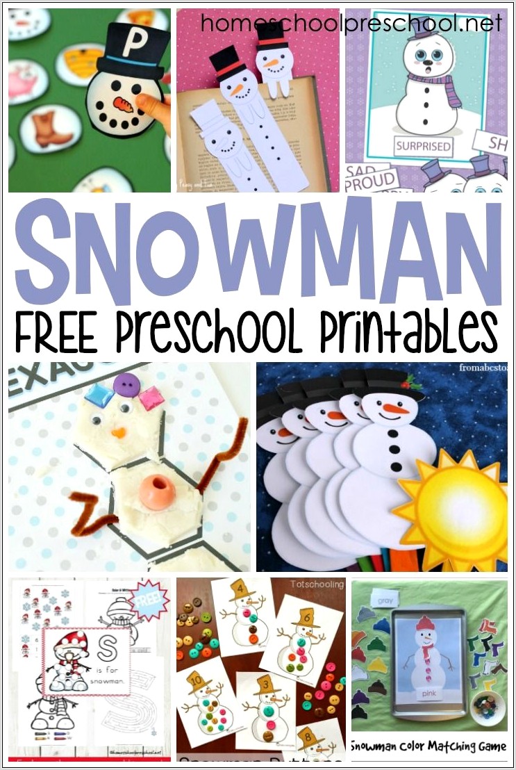 Preschool Winter Printables Free