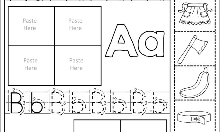 Preschool Worksheet For Letter A