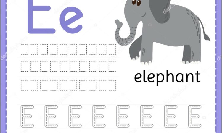 Preschool Worksheet For Letter E