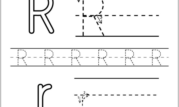 Preschool Worksheet For Letter R