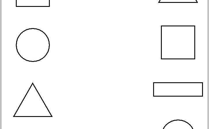 Preschool Worksheet For Shapes