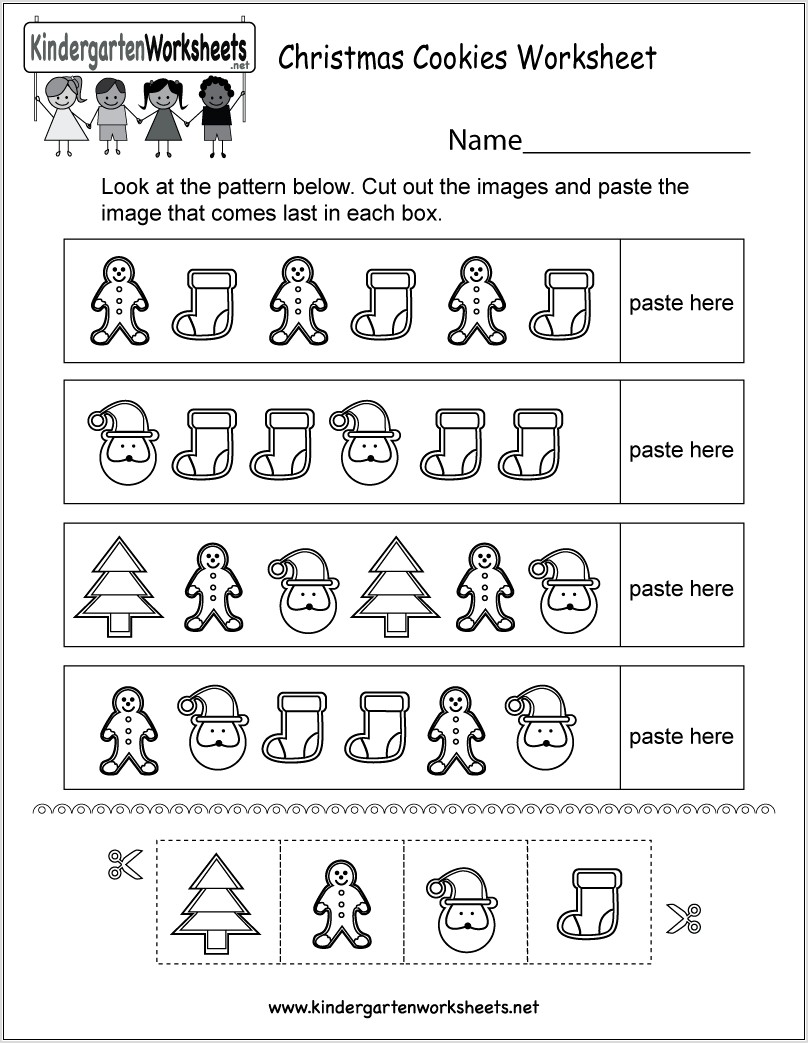 Preschool Worksheet In English