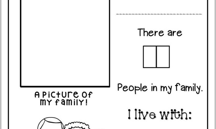 Preschool Worksheet My Family