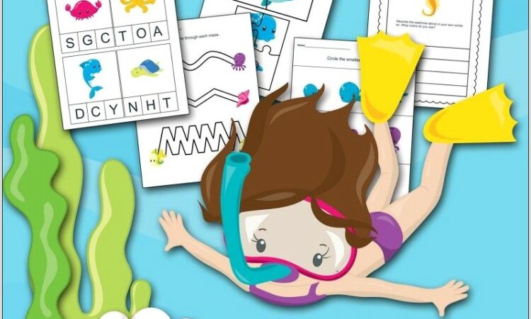 Preschool Worksheets Under The Sea