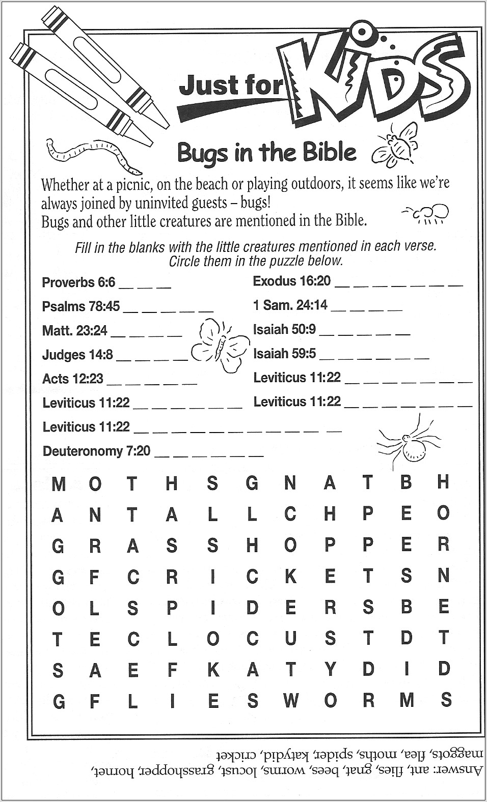 Printable Bible Word Search Youth