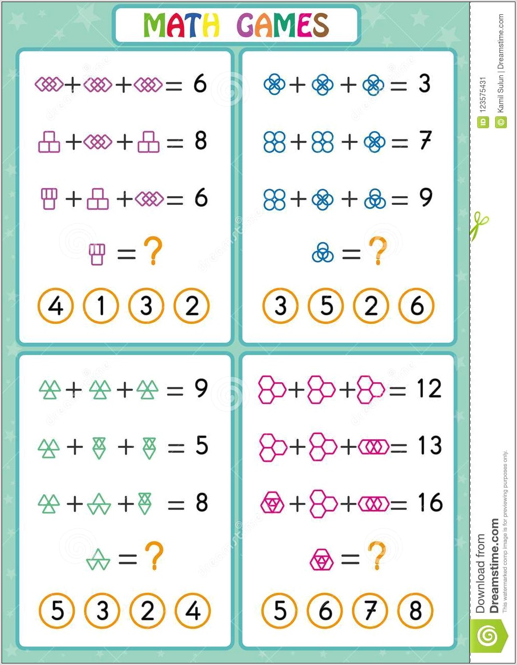 Printable Counting Worksheets For Kindergarten