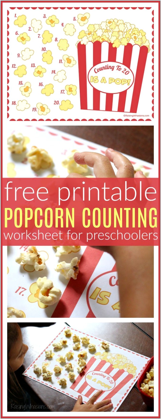Printable Counting Worksheets For Preschoolers