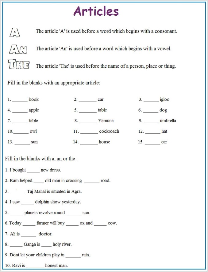 Printable Division Worksheets 3rd Grade