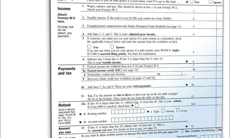 Printable Earned Income Credit Worksheet