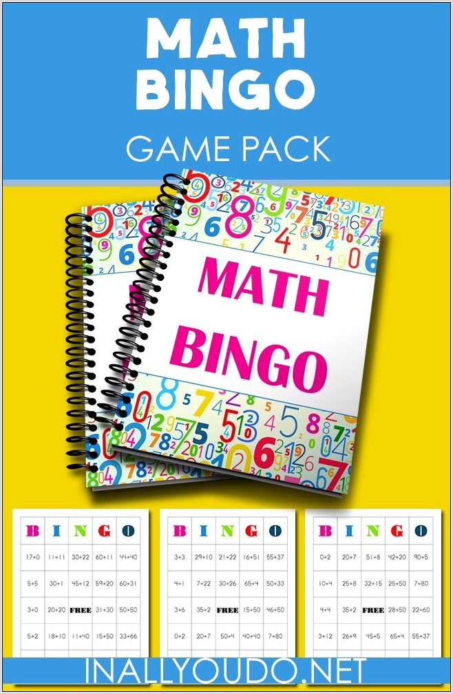 Printable Math Bingo Games