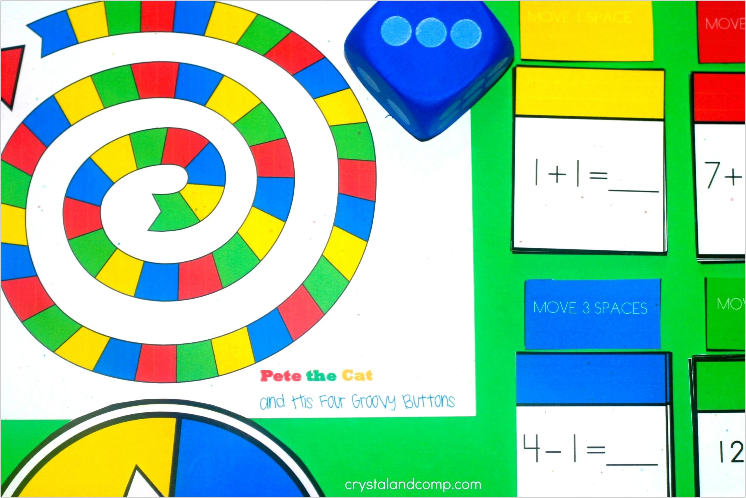 Printable Math Board Games For Kindergarten