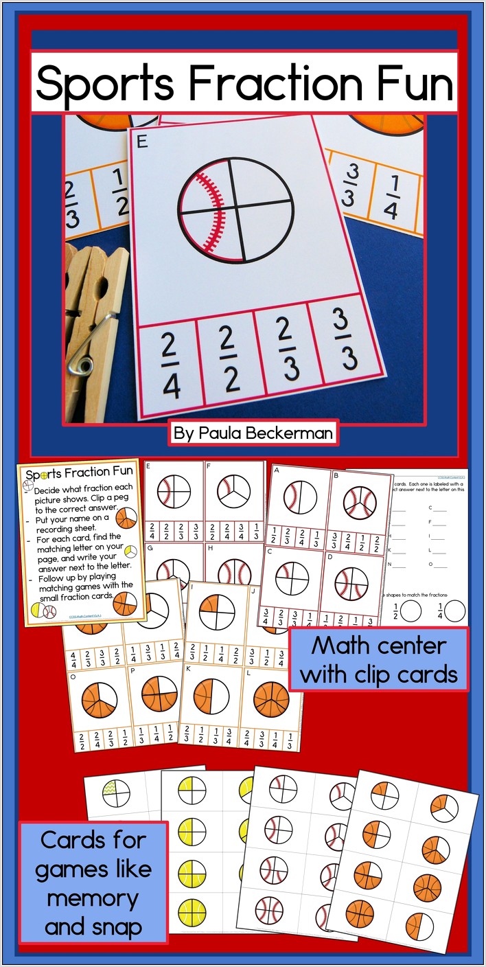 Printable Math Center Games For First Grade