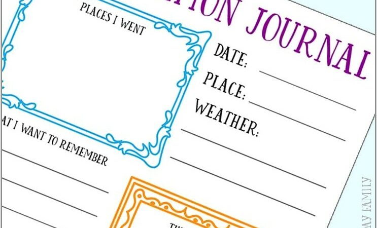 Printable Preschool Journal Pages