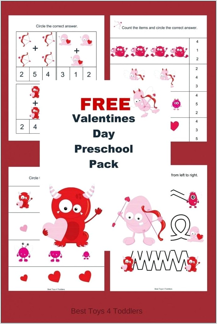 Printable Preschool Valentines Day Crafts