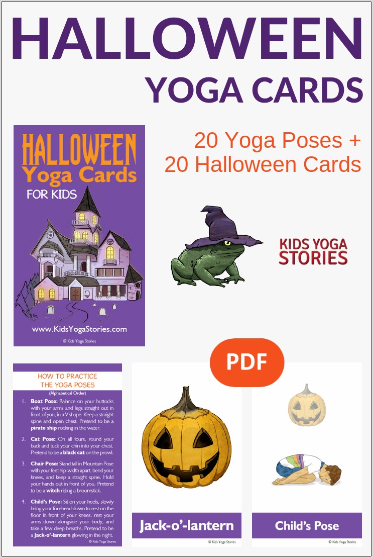 Printable Preschool Yoga Cards