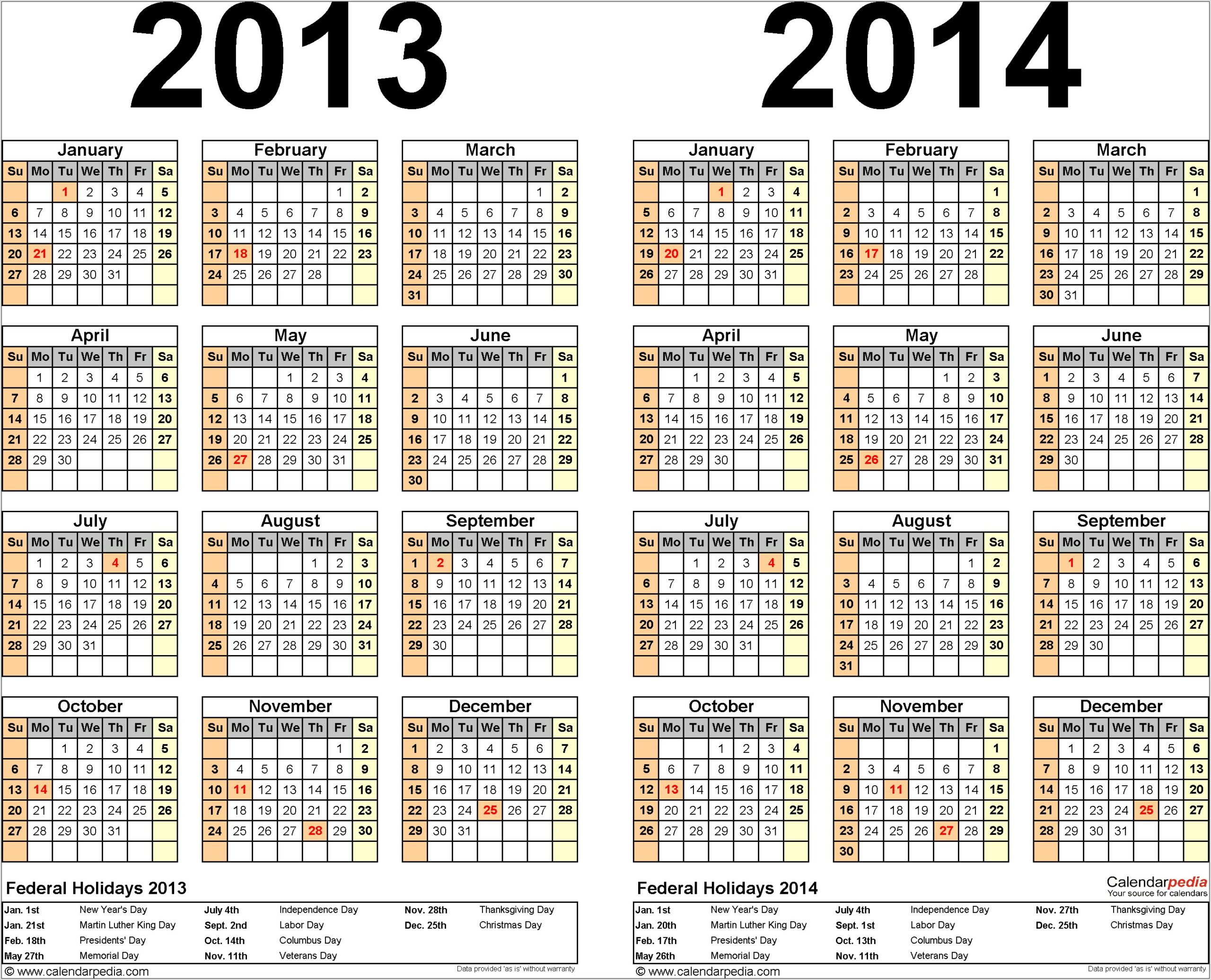 Printable School Calendar 2015 South Africa