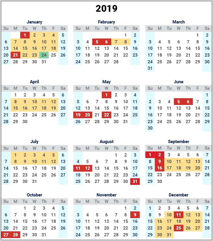 Printable School Calendar 2016 Nsw