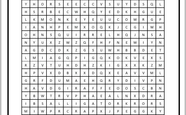 Printable Word Search Adjectives