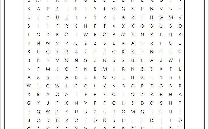 Printable Word Search Big