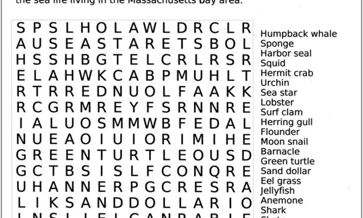 Printable Word Search Jumbo