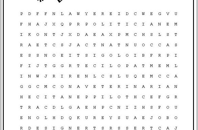 Printable Word Searches For Junior High