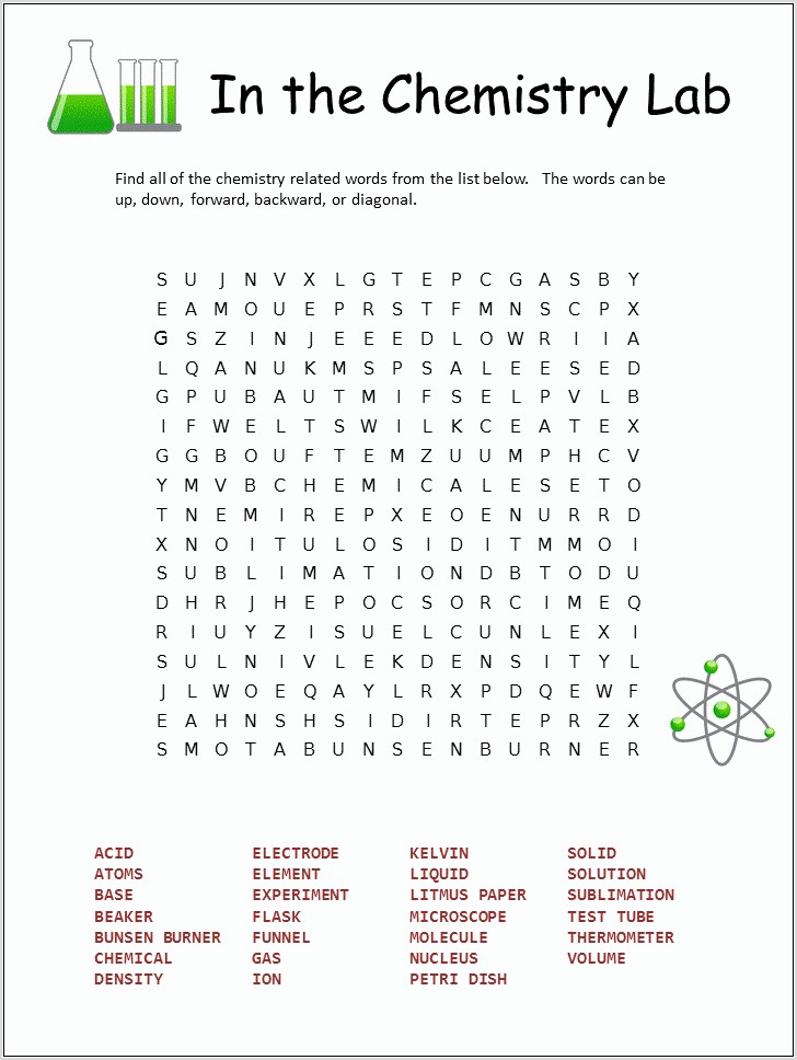 Printable Word Searches Without Lists