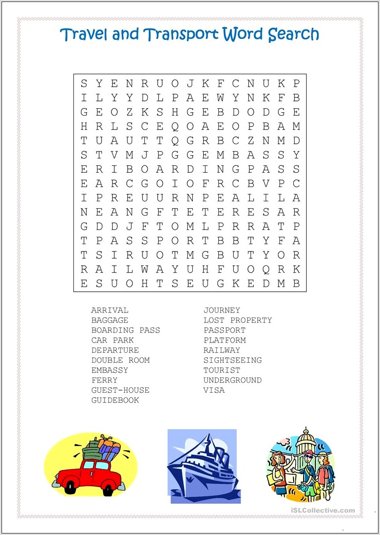 Printable Wordsearch For Esl Students
