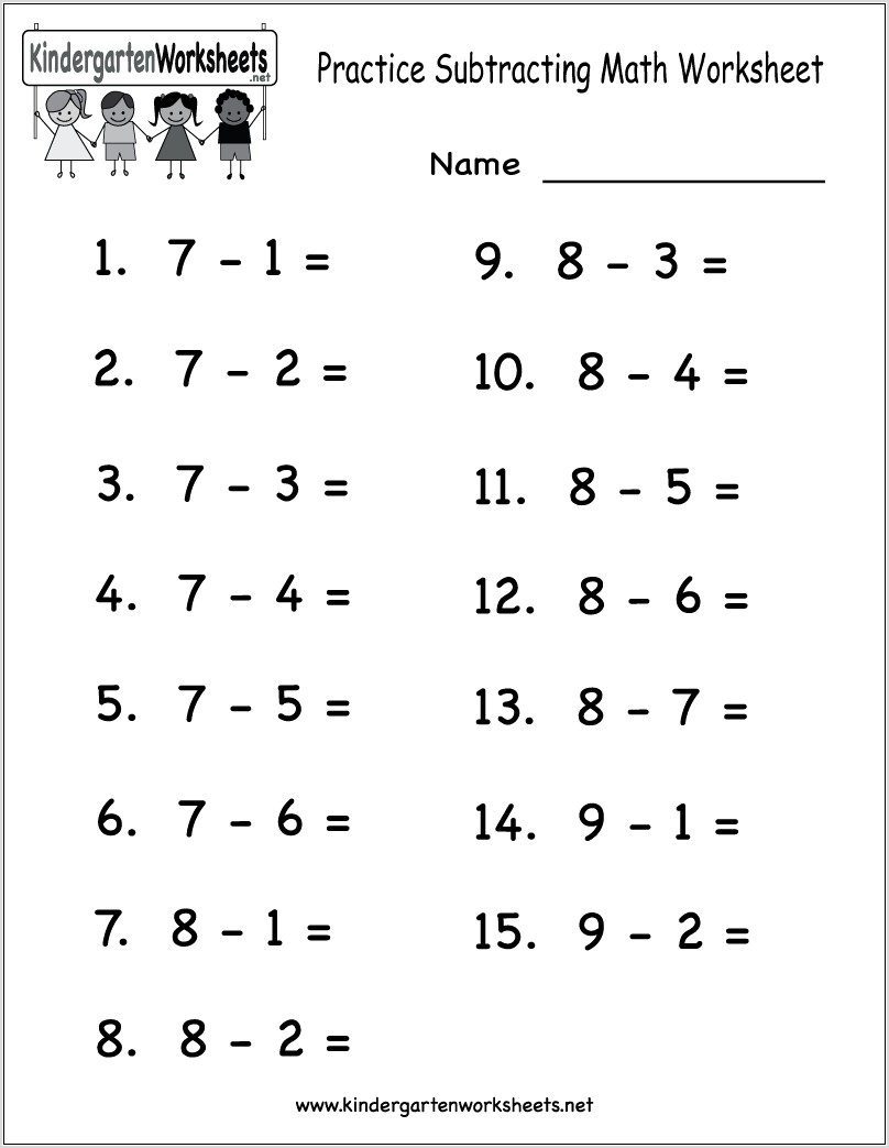 Printable Worksheet Addition And Subtraction