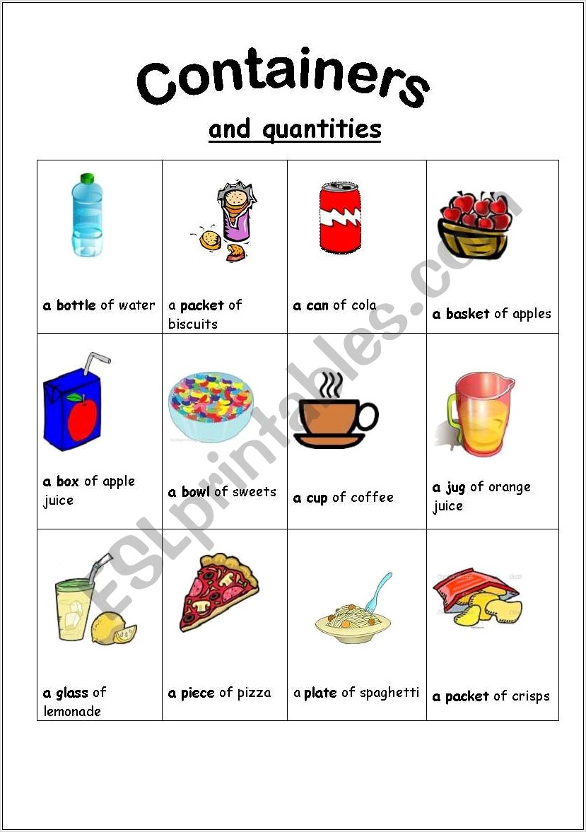 Countable And Uncountable Nouns Worksheet Pinterest